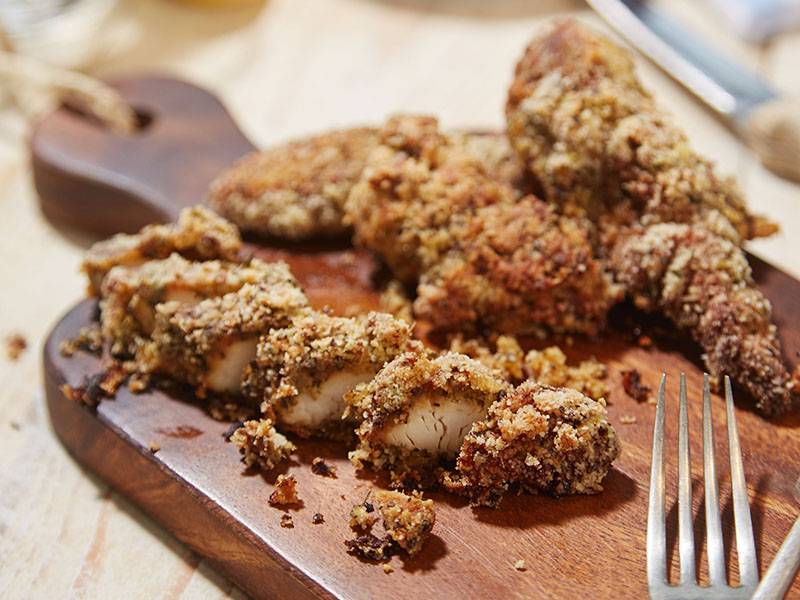 Almond Crusted Chicken Strips